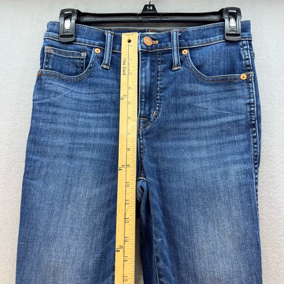 Madewell Jeans Women's 26 (2) Blue The 10" High Rise Skinny Preppy Normcore - Picture 12 of 13